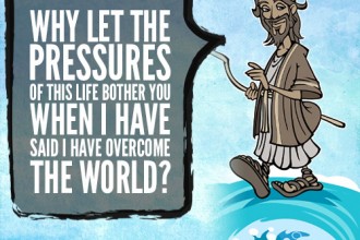 Why Let The Pressures Of This Life Bother You When I have Said I Have Overcome The World?