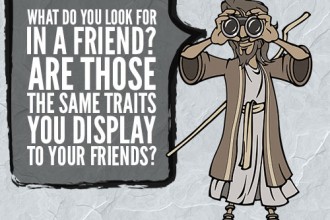 What do you look for in a friend? Are those the same traits you display to your friends?